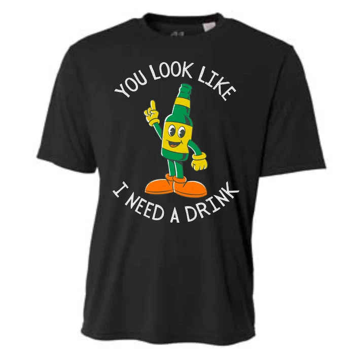 St. Patrick's Day You Look Like I Need A Drink Beer Shamrock Cooling Performance Crew T-Shirt