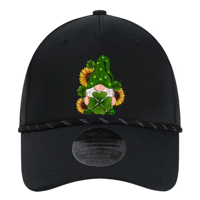 St Patrick's Day Cute Gnomes Holding Shamrock Sunflower Performance The Dyno Cap