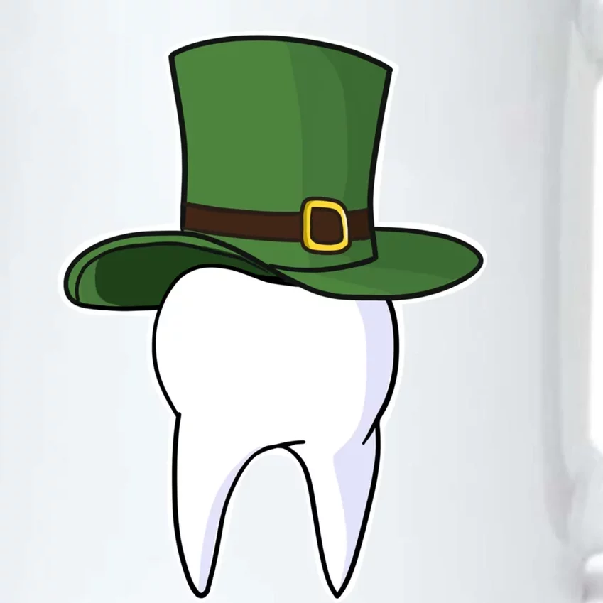 St Patricks Day Dentist Tooth With Leprechaun Hat Meaningful Gift Black Color Changing Mug