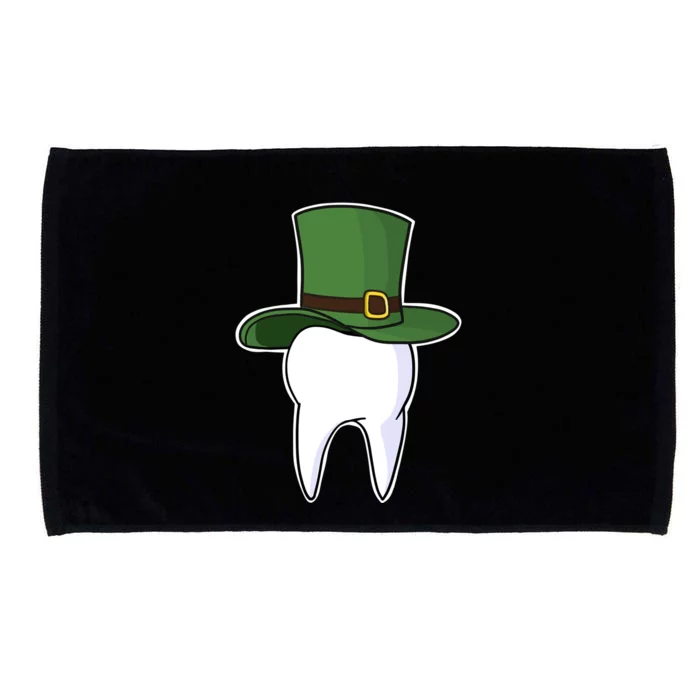 St Patricks Day Dentist Tooth With Leprechaun Hat Meaningful Gift Microfiber Hand Towel