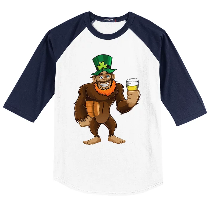 St Patrick's Day Brewer Bigfoot Baseball Sleeve Shirt