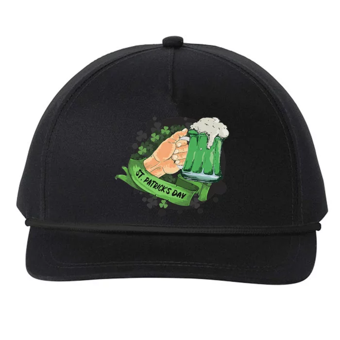 St. Patrick's Day Green Beer Drinking Snapback Five-Panel Rope Hat