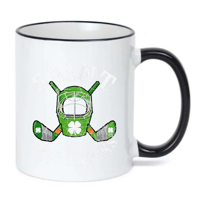 St. Patrick's Day Saint Hat Tricks Hockey Shamrock Gift Black Color Changing Mug