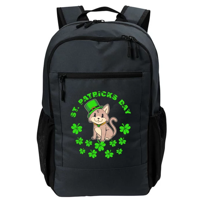 Saint Patrick's Day Cat Shamrock St Paddy Ireland Kitten Gift Daily Commute Backpack