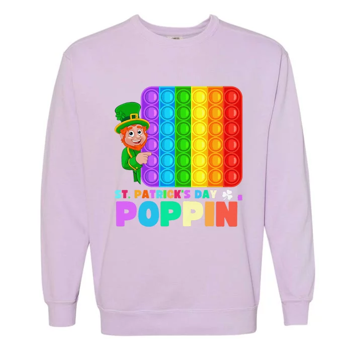 Saint Patrick's Day Is Poppin Pop It Fidetoy St. Pattys Garment-Dyed Sweatshirt