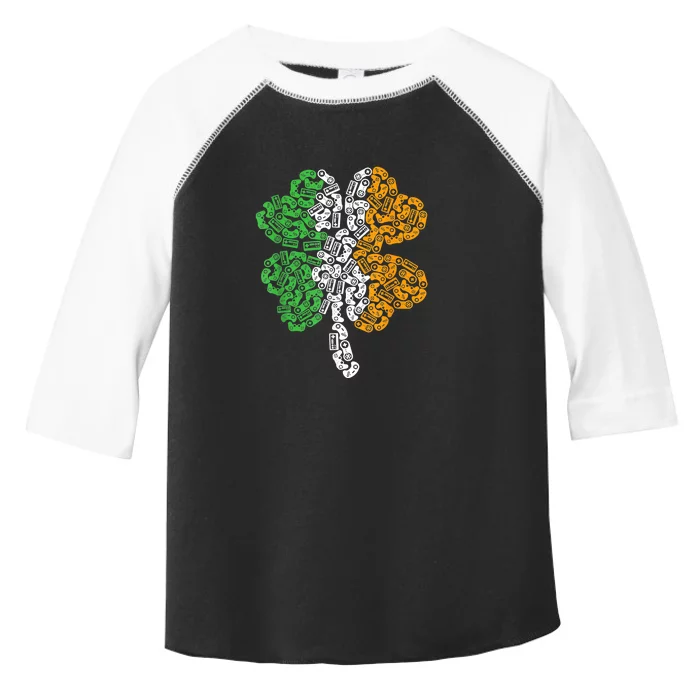 St Patricks Day shamrock Gaming Video Gamer kids boys men Toddler Fine Jersey T-Shirt