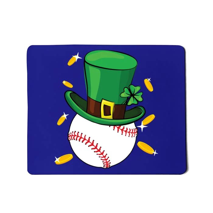 St Patricks Day Baseball Leprechaun Irish Catcher Gift Mousepad