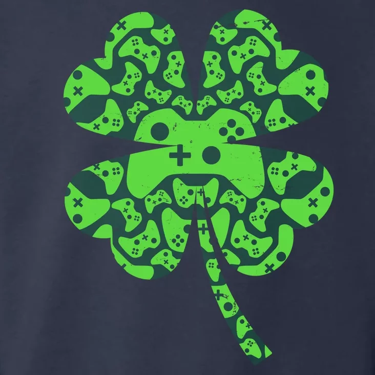 St Patricks Day Shamrock Clover Video Game Controllers Gamer Toddler Hoodie