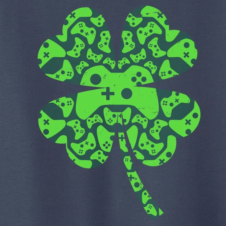 St Patricks Day Shamrock Clover Video Game Controllers Gamer Toddler T-Shirt