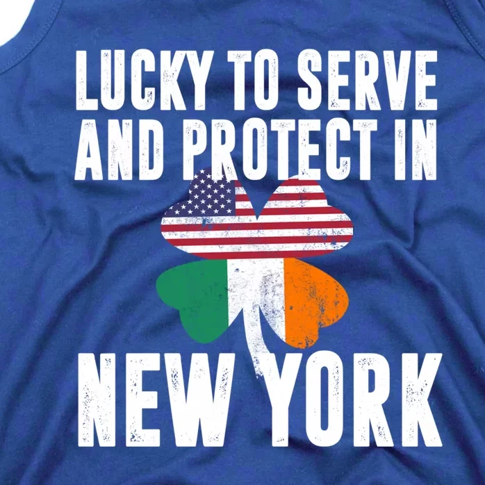 St Patricks Day Irish Police Officer In New York Gift Tank Top