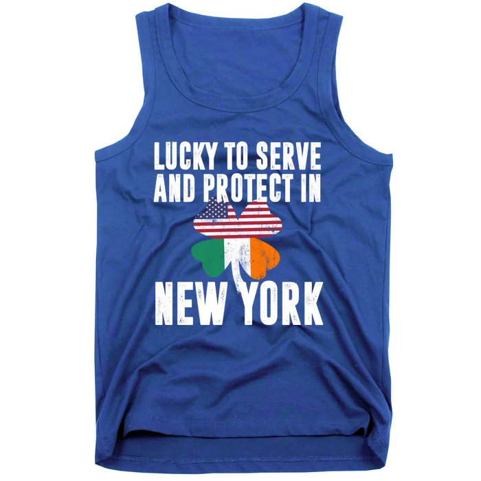 St Patricks Day Irish Police Officer In New York Gift Tank Top