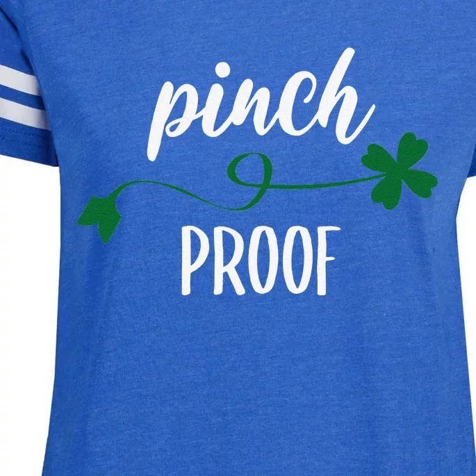 Saint Patrick's Day Pinch Proof Paddy's Day March 17 Design Happy Cute Enza Ladies Jersey Football T-Shirt