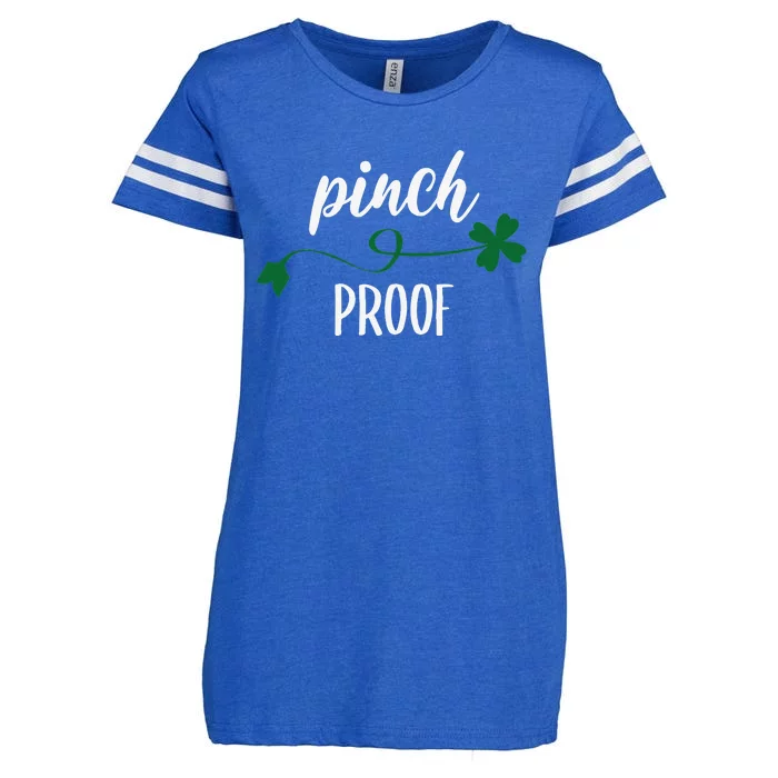 Saint Patrick's Day Pinch Proof Paddy's Day March 17 Design Happy Cute Enza Ladies Jersey Football T-Shirt