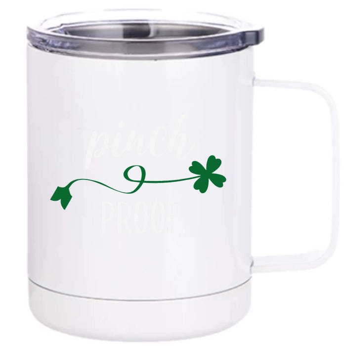 Saint Patrick's Day Pinch Proof Paddy's Day March 17 Design Happy Cute Front & Back 12oz Stainless Steel Tumbler Cup