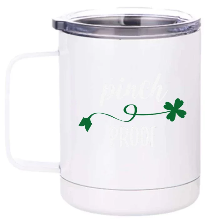 Saint Patrick's Day Pinch Proof Paddy's Day March 17 Design Happy Cute Front & Back 12oz Stainless Steel Tumbler Cup