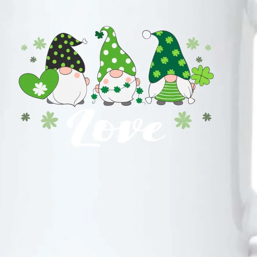 St Patricks Day Green Gnomes Love Irish Gift Black Color Changing Mug