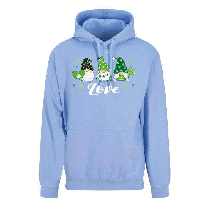 St Patricks Day Green Gnomes Love Irish Gift Unisex Surf Hoodie