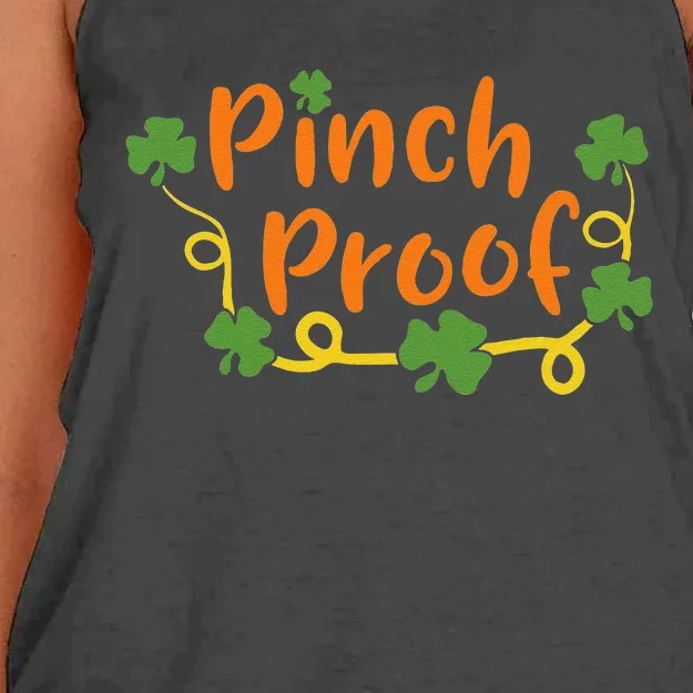 Saint Patrick's Day Pinch Proof Paddy's Day March 17 Design Love Cute Women's Knotted Racerback Tank