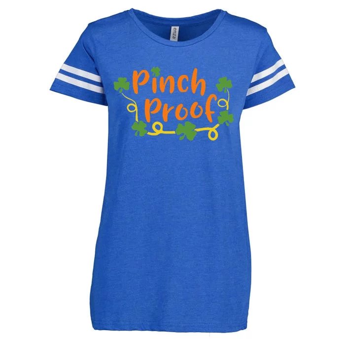 Saint Patrick's Day Pinch Proof Paddy's Day March 17 Design Love Cute Enza Ladies Jersey Football T-Shirt