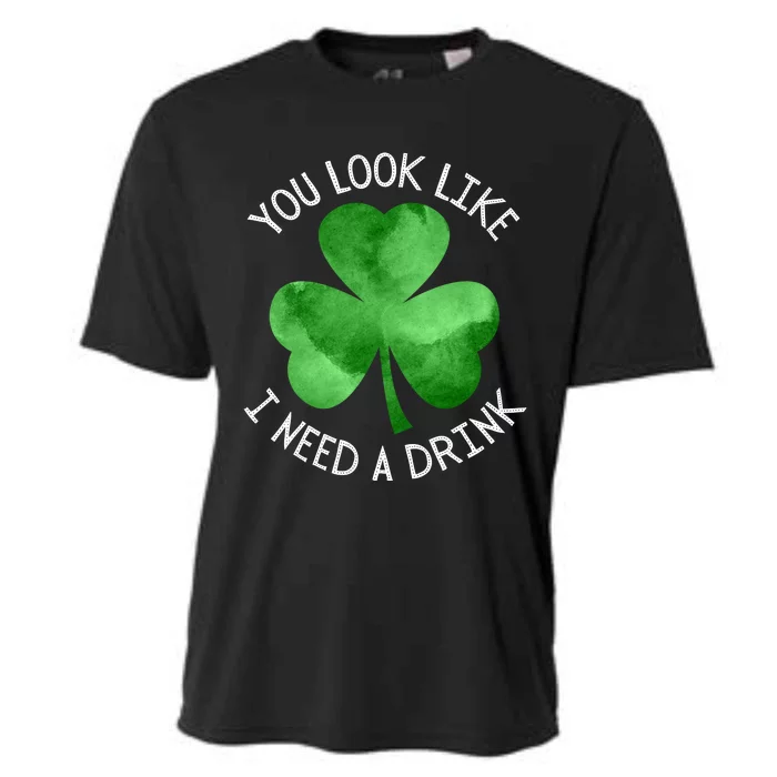 St. Patrick's Day You Look Like I Need A Drink Beer Shamrock Cooling Performance Crew T-Shirt