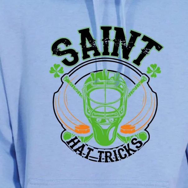 St Patricks Day Saint Hat Tricks Hockey Shamrock Kids Boys Unisex Surf Hoodie