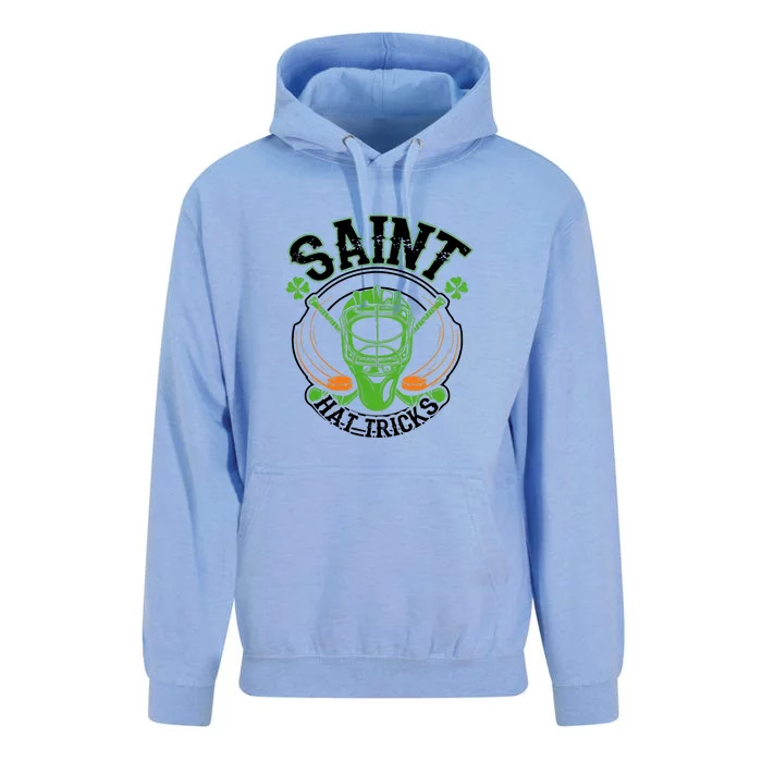 St Patricks Day Saint Hat Tricks Hockey Shamrock Kids Boys Unisex Surf Hoodie