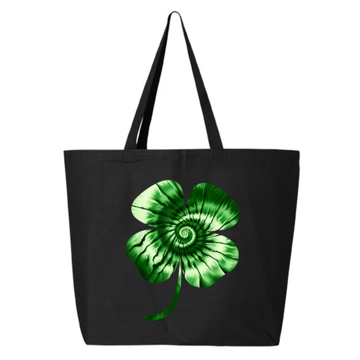 St Patrick's Day Shamrock Tie Dye Wo Irish Boy Lucky 25L Jumbo Tote