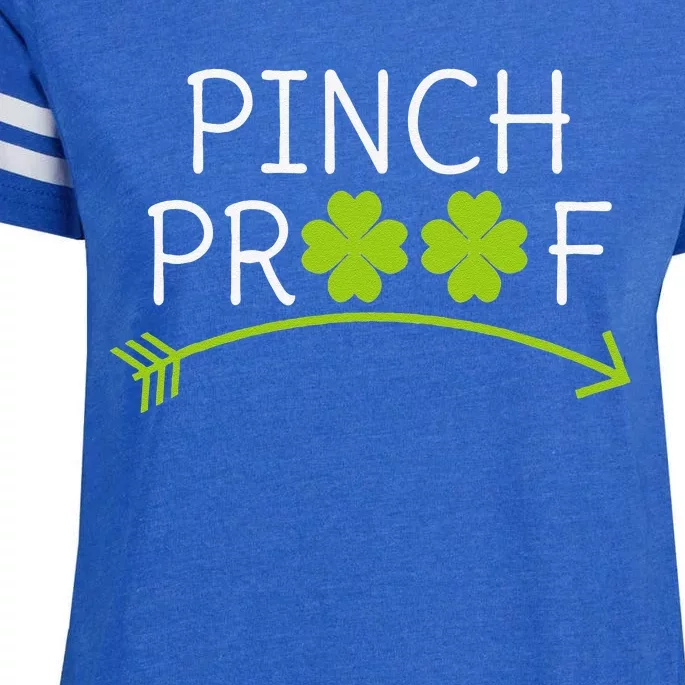 Saint Patrick's Day Pinch Proof Paddy's Day March 17 Design Love Happy Enza Ladies Jersey Football T-Shirt