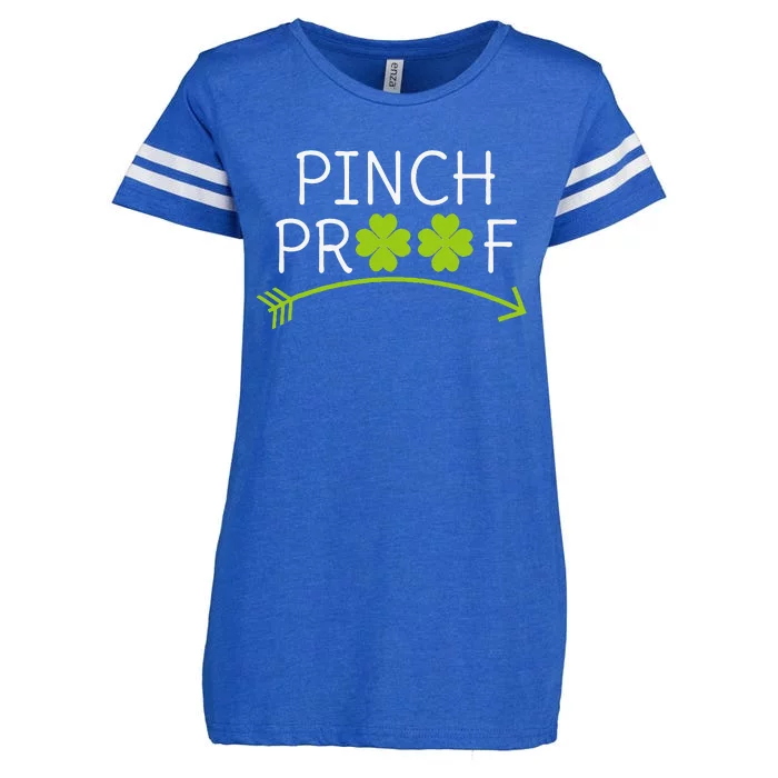 Saint Patrick's Day Pinch Proof Paddy's Day March 17 Design Love Happy Enza Ladies Jersey Football T-Shirt