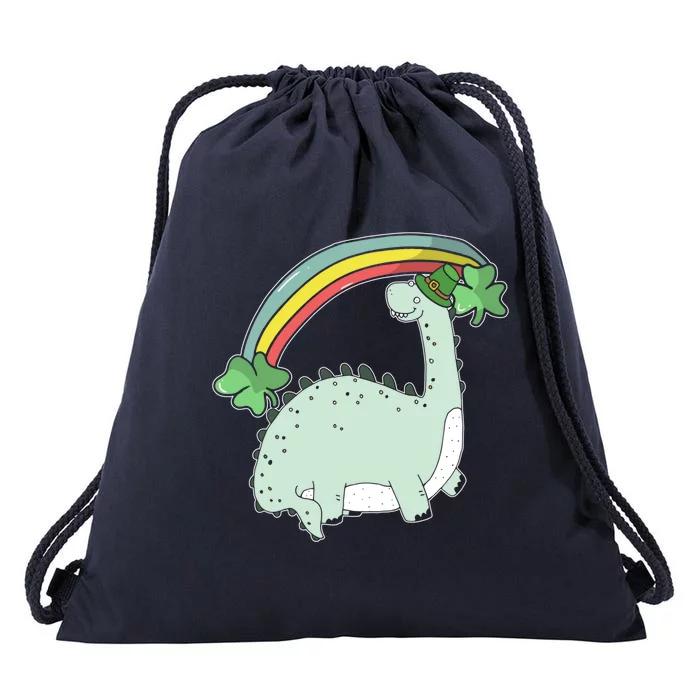 Saint Patrick's Day Irish Shenanigan Dinosaur Lover Dino Gift Drawstring Bag