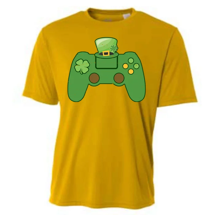 St Patrick's Day Gaming Controller Cooling Performance Crew T-Shirt