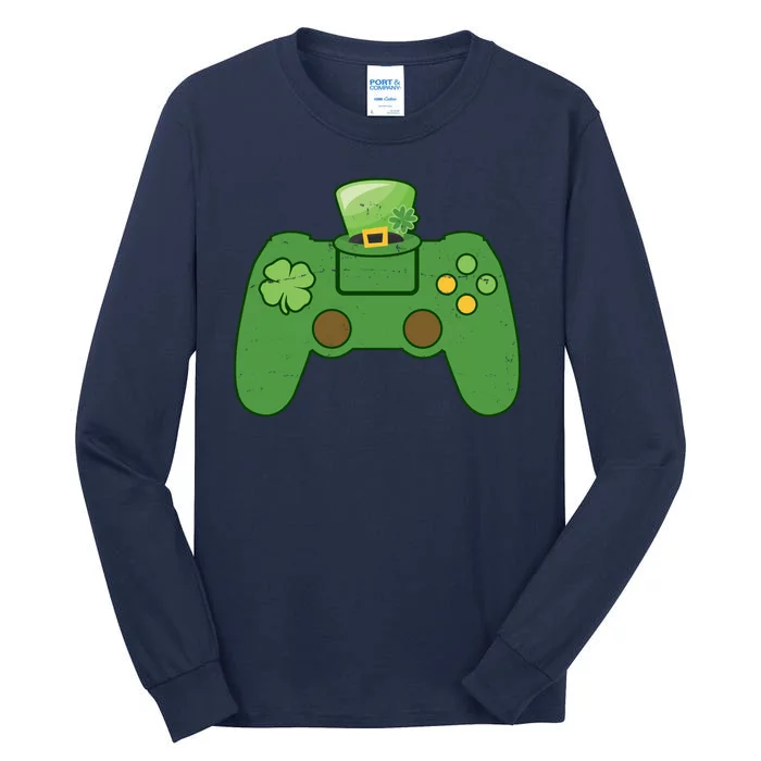 St Patrick's Day Gaming Controller Tall Long Sleeve T-Shirt