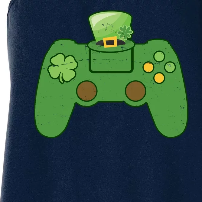 St Patrick's Day Gaming Controller Women's Racerback Tank