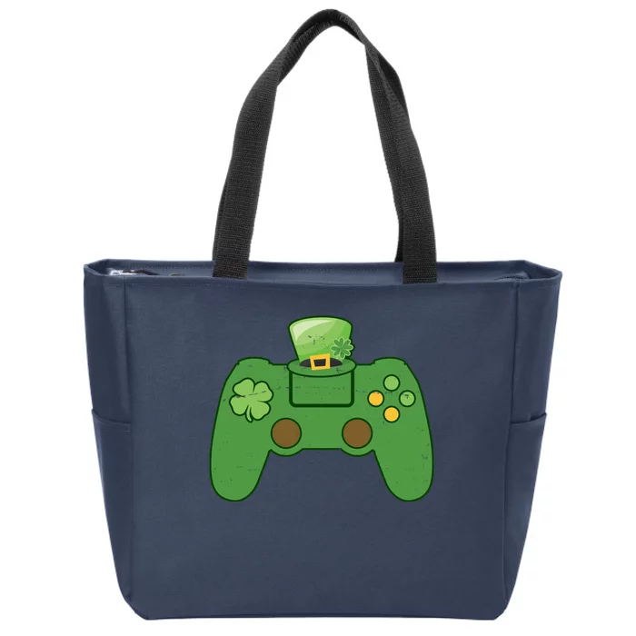 St Patrick's Day Gaming Controller Zip Tote Bag