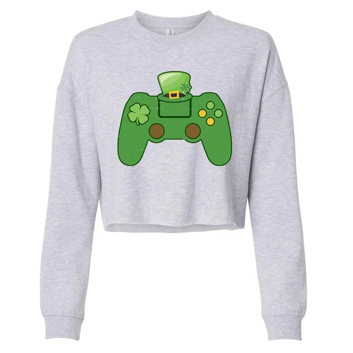 St Patrick's Day Gaming Controller Cropped Pullover Crew