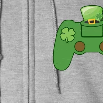 St Patrick's Day Gaming Controller Full Zip Hoodie