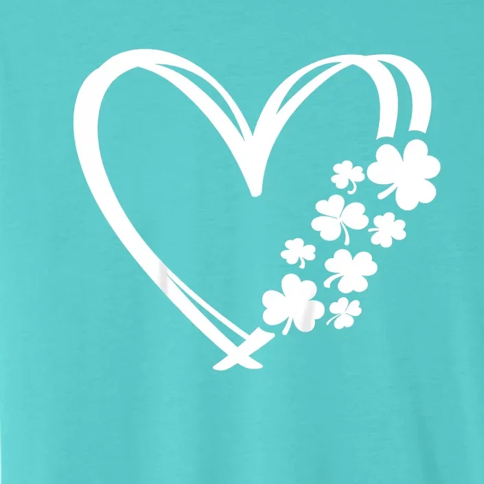 St Patricks Day Irish Heart Shamrocks ChromaSoft Performance T-Shirt