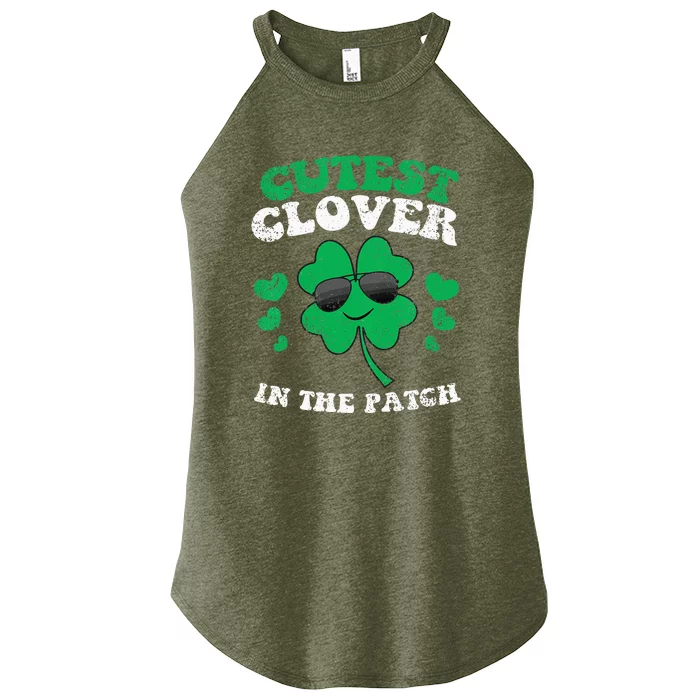 St Patricks Day Cutest Clover In The Patch Women’s Perfect Tri Rocker Tank