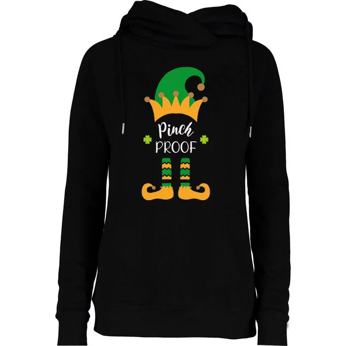 Saint Patrick's Day Pinch Proof Paddy's Day March 17 Design Love Womens Funnel Neck Pullover Hood