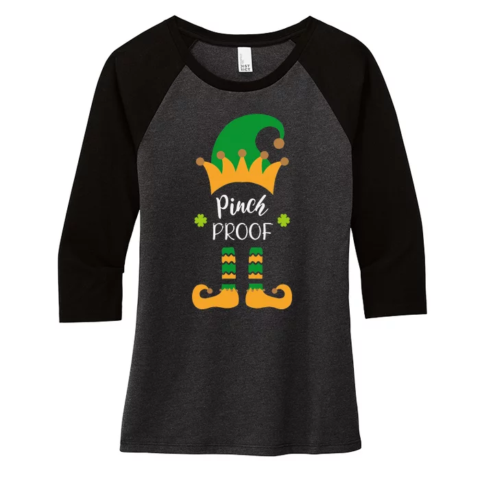 Saint Patrick's Day Pinch Proof Paddy's Day March 17 Design Love Women's Tri-Blend 3/4-Sleeve Raglan Shirt