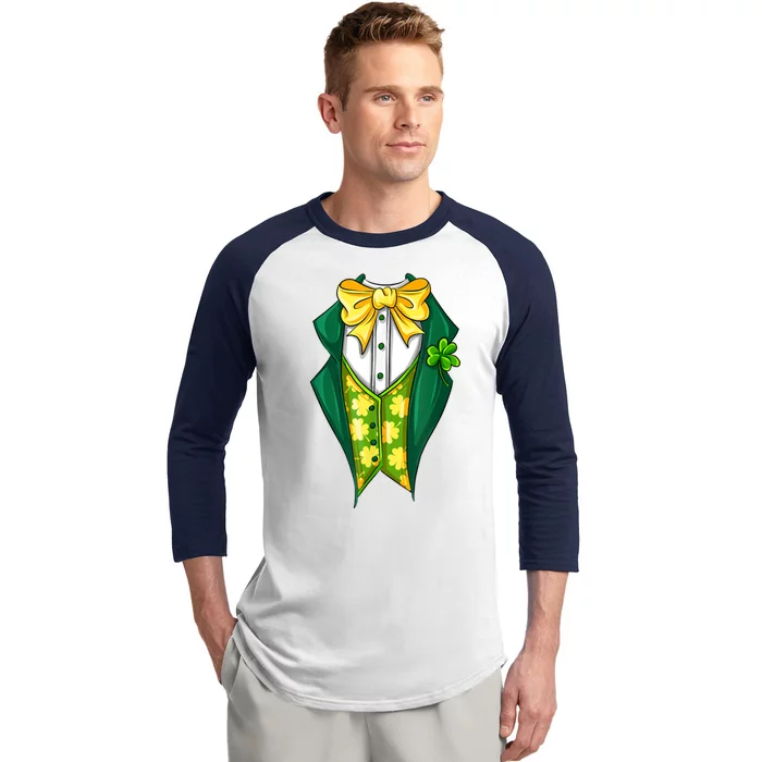 St Patrick's Day Tuxedo Baseball Sleeve Shirt