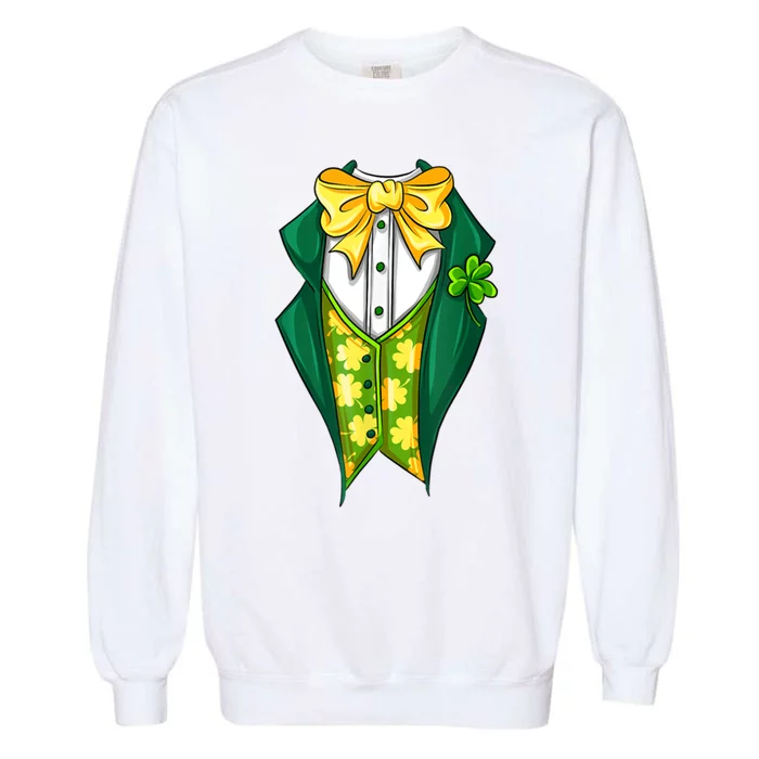 St Patrick's Day Tuxedo Garment-Dyed Sweatshirt