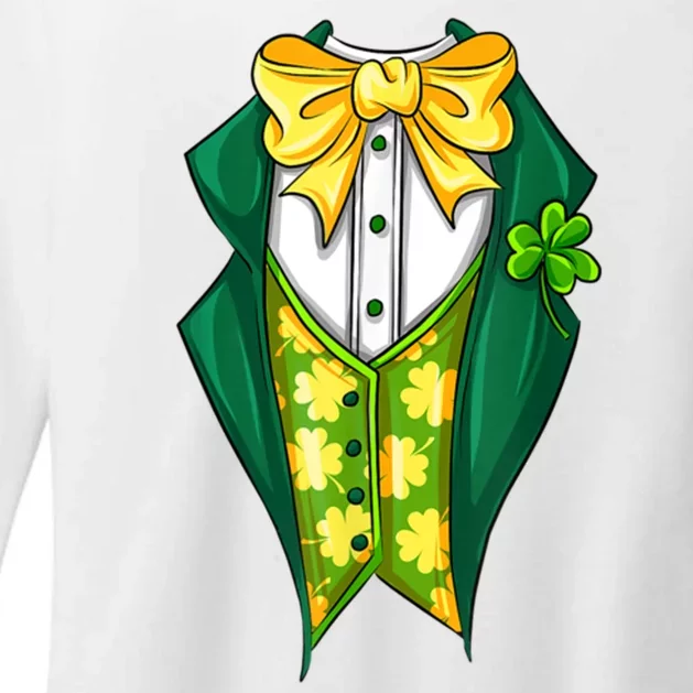 St Patrick's Day Tuxedo Womens CVC Long Sleeve Shirt