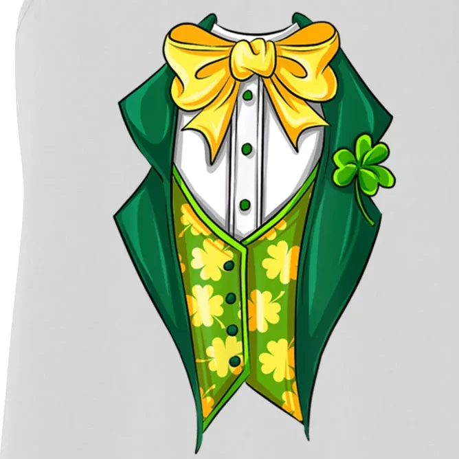 St Patrick's Day Tuxedo Women's Racerback Tank