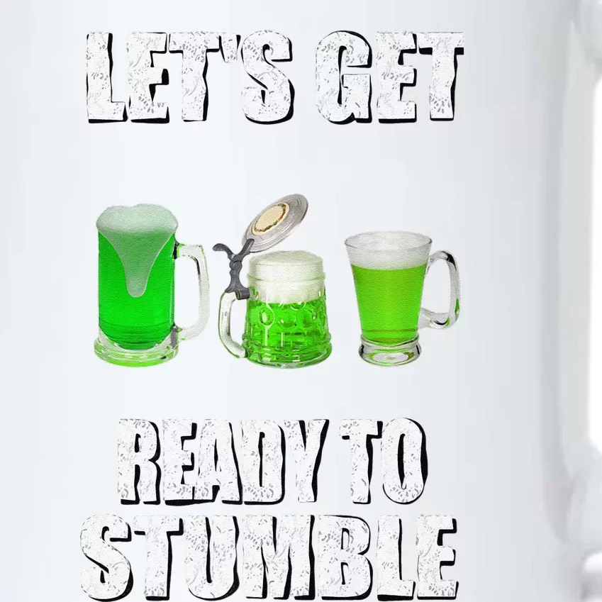 Saint Patrick's Day Lets Get Ready To Stumble Black Color Changing Mug