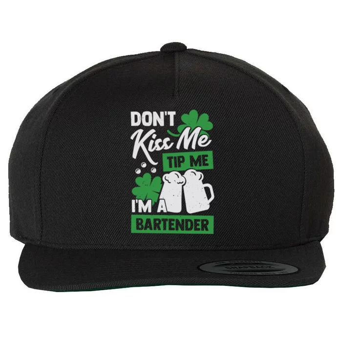 St Patrick's Day Bartender Gift Wool Snapback Cap