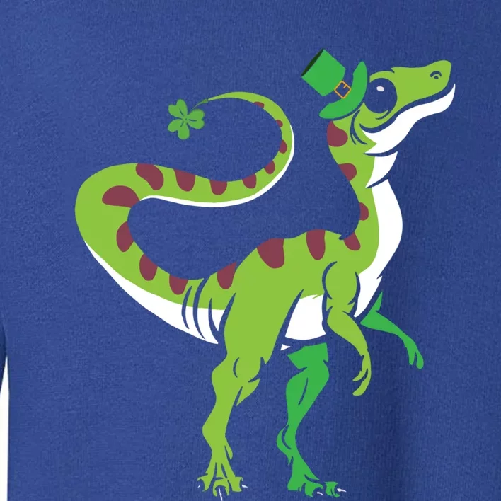 Saint Patrick's Day Irish Shenanigan Dinosaur Lover Dino Gift Toddler Sweatshirt