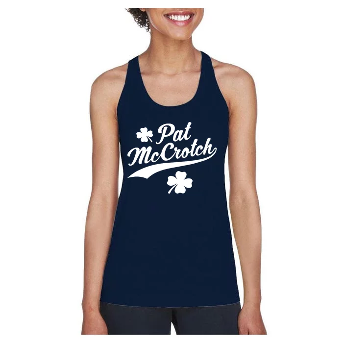 St. Patrick's Day Pat McCrotch Women's Racerback Tank