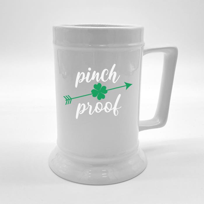 Saint Patrick's Day Pinch Proof Paddy's Day March 17 Design Front & Back Beer Stein