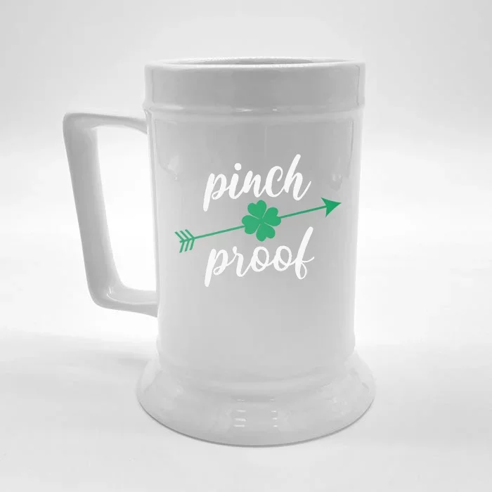 Saint Patrick's Day Pinch Proof Paddy's Day March 17 Design Front & Back Beer Stein